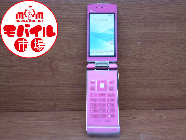 株価上昇純正　au SHARP SH011 ピンク 携帯電話本体